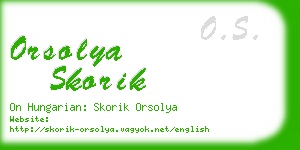orsolya skorik business card